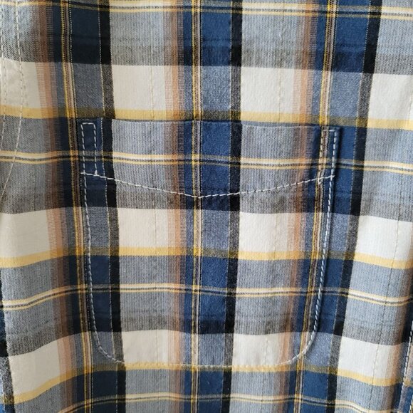 Blue Checkered Shirt XS /Youth - Picture 5 of 5